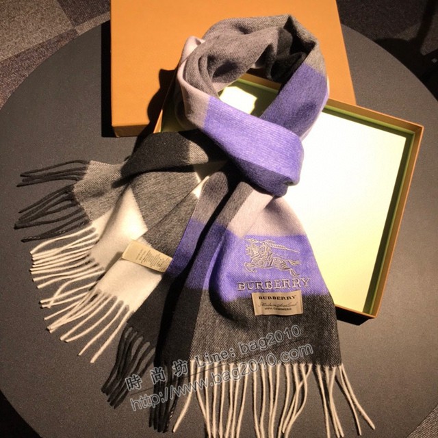 Burberry高品質進口羊絨圍巾 巴寶莉2021海外專櫃最新男士女士情侶羊絨圍巾  mmj1079